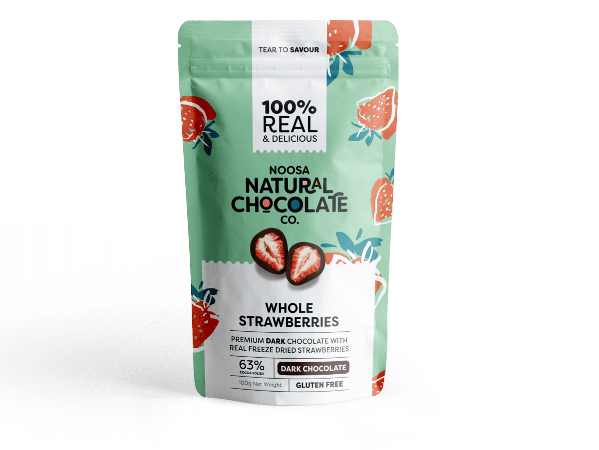 Product Premium Dark Chocolate Coated Strawberries 100g01