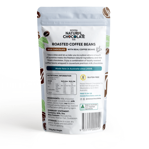 Product Premium Milk Chocolate Coated Di Bella Coffee Beans 100g02