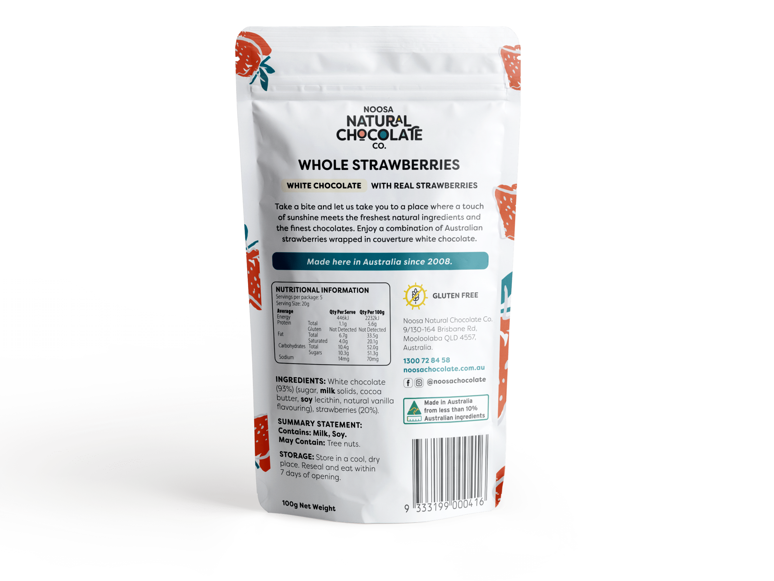 Product Premium White Chocolate Coated Strawberries 100g02