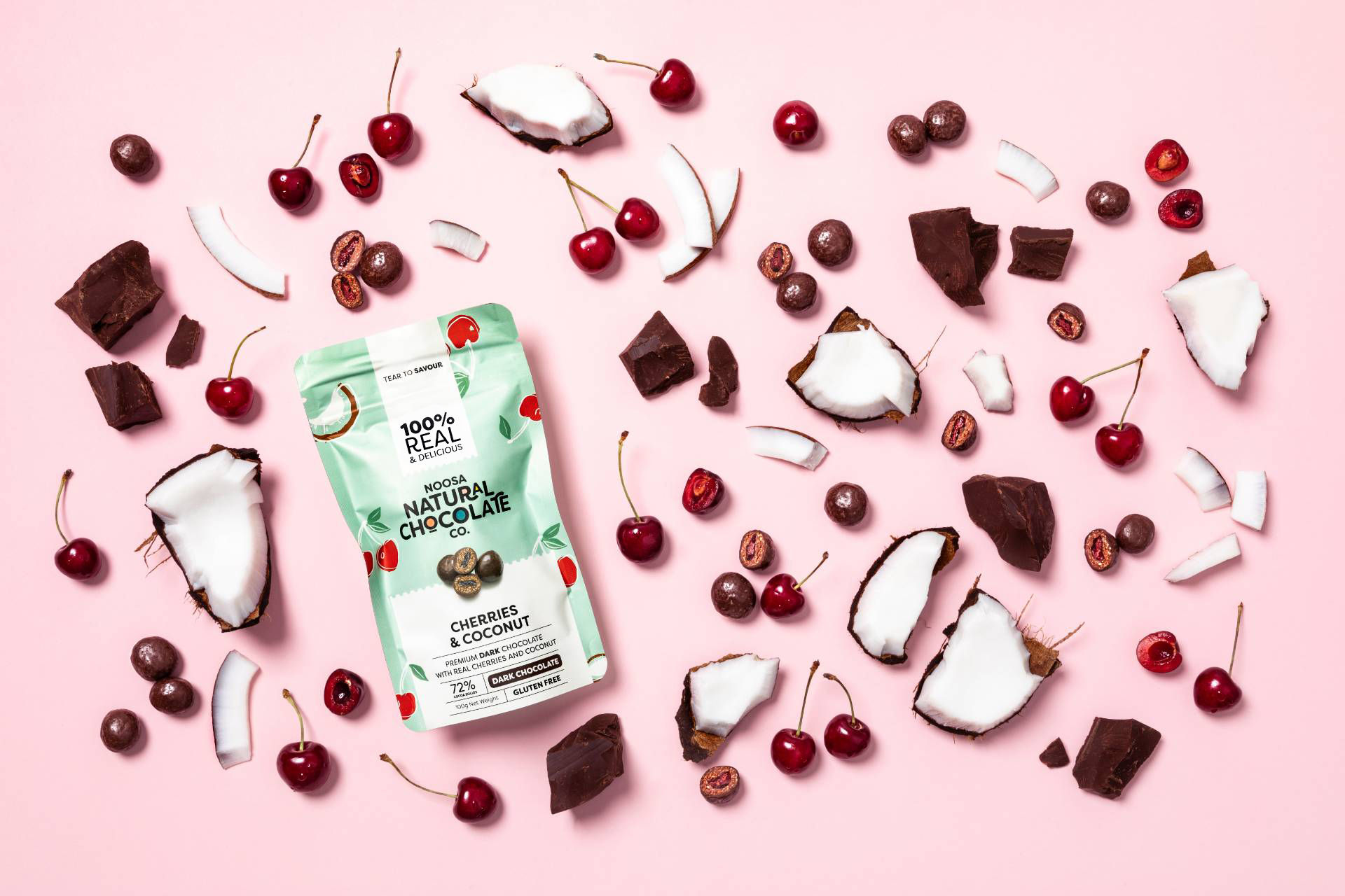 Noosa Natural Chocolate Company Cherry Coconut